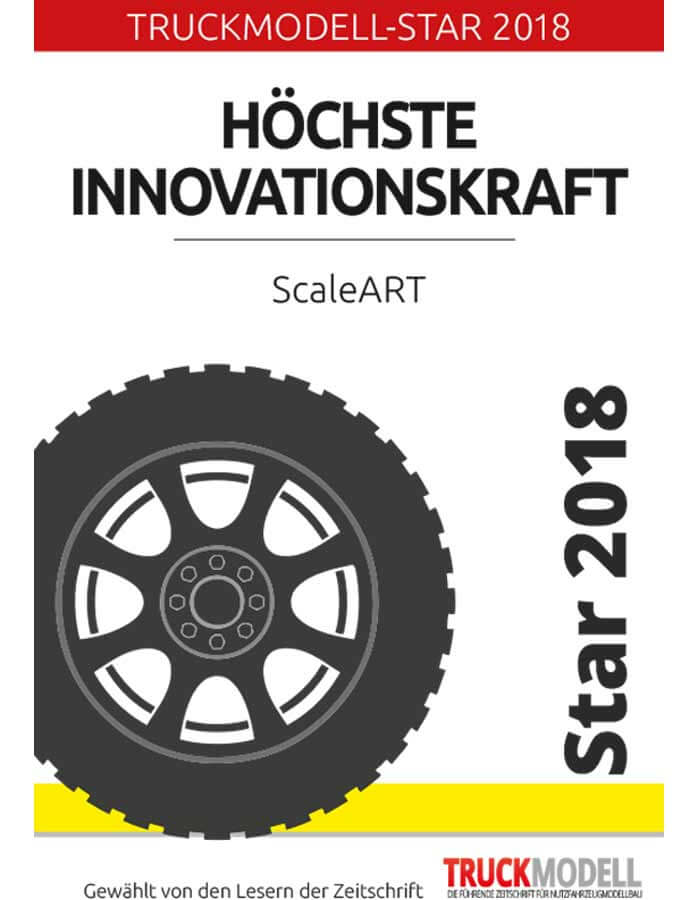 Auszeichnung: TruckModell-Star 2018 für die „Höchste Innovationskraft“